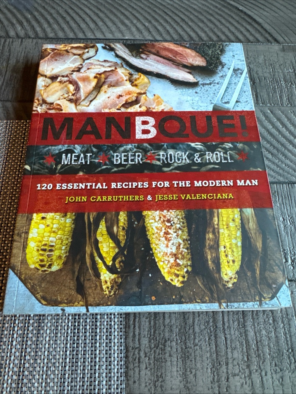 MANBQUE! Cookbook — Red & Yellow Cover